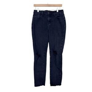 Judy Blue Black Distressed Slim Fit Jeans Sz 28